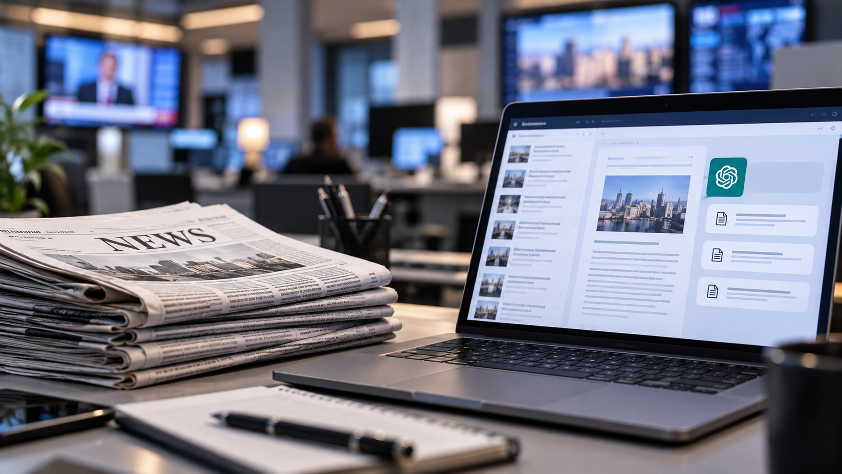 OpenAI pledged 10 million dollars to help newsrooms adopt AI