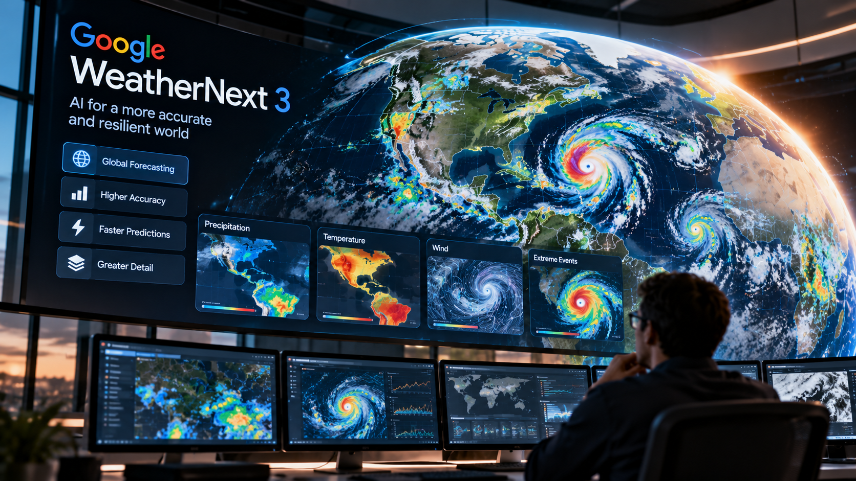 Google released the WeatherNext 3 AI model for global weather forecasting