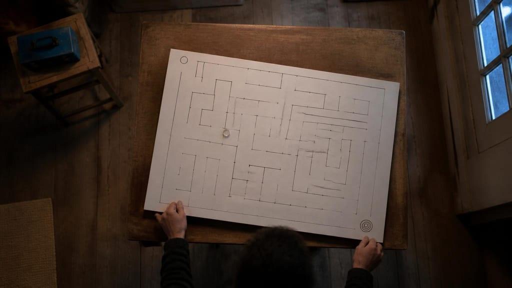 A droplet learned to navigate an open surface with 50 episodes